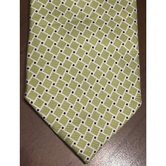 Jos. A. Bank Executive Collection Green Blue Hand Made 100% Silk Men’s Neck Tie - Picture 1 of 9